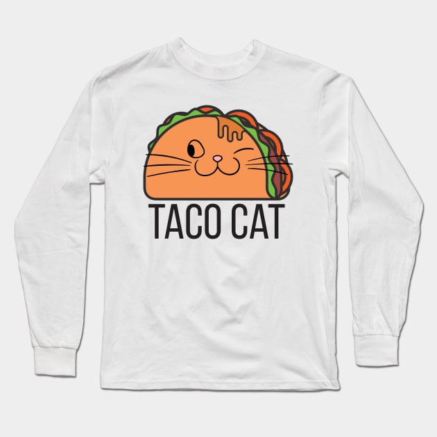 Taco Cat Long Sleeve T-Shirt by  El-Aal